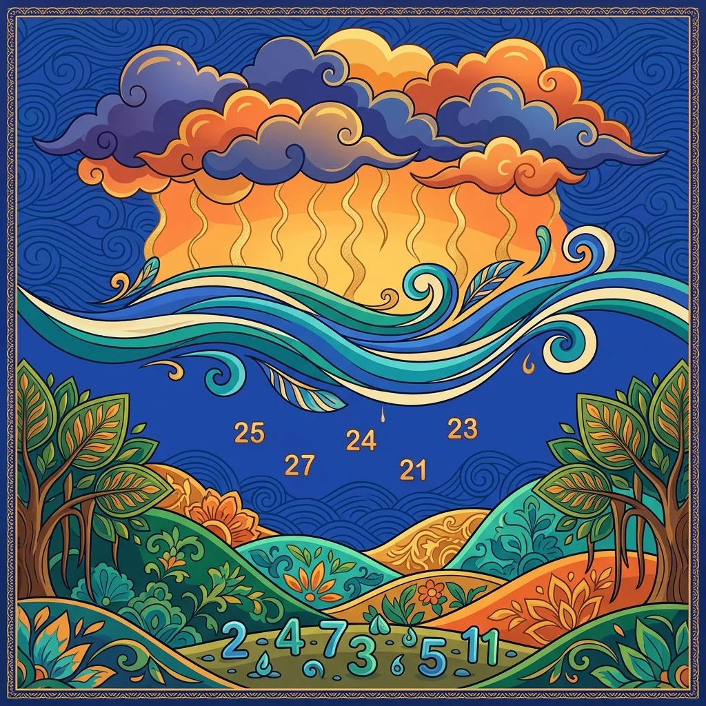 Afternoon heat shimmers; clouds gather; cool wind arrives. The sky measures each shift: temperatur...