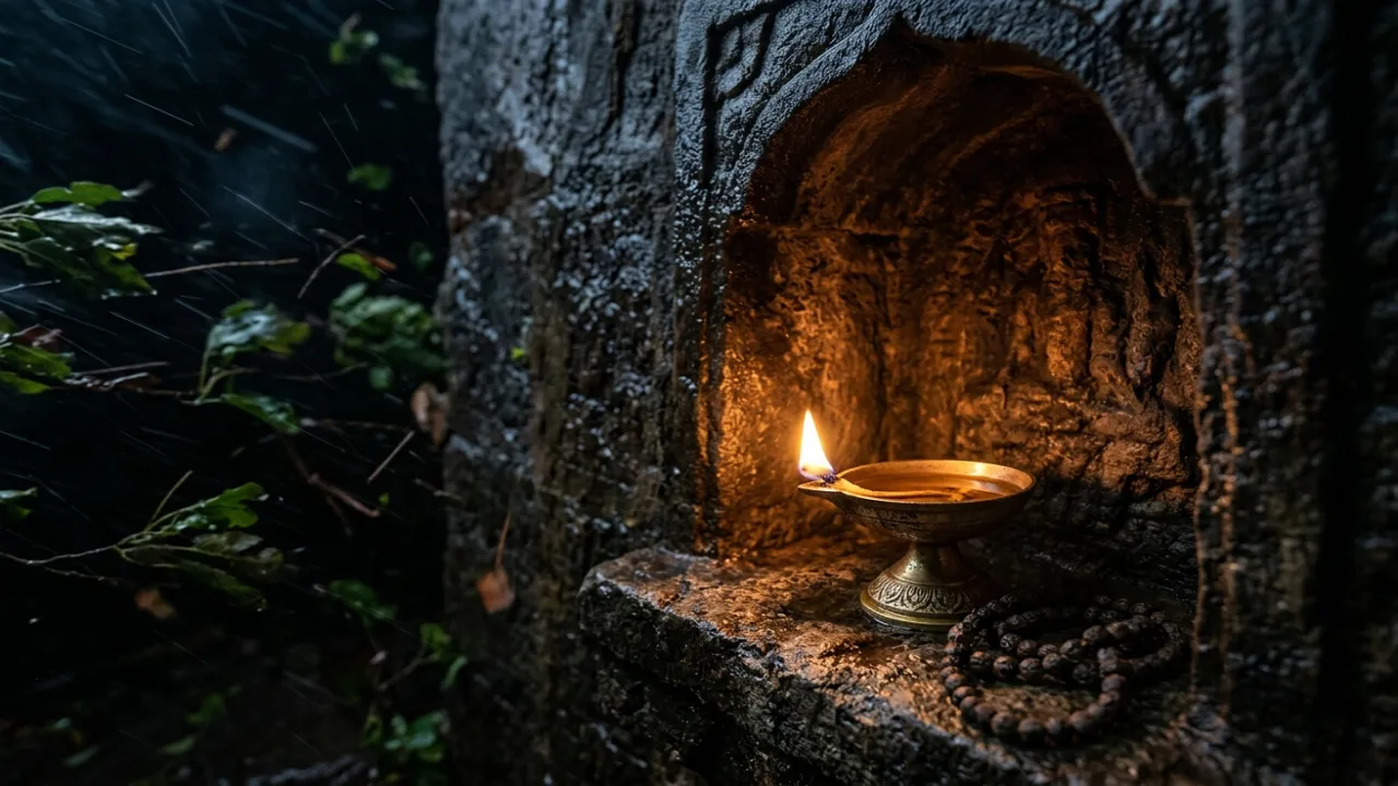 तूफ़ान में स्थिर दीया — नाम जप माया से रक्षा