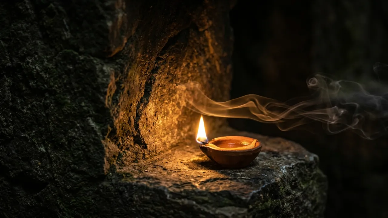 हृदय की गुफा में दीये की लौ — नाम जप से जागती आंतरिक रोशनी
